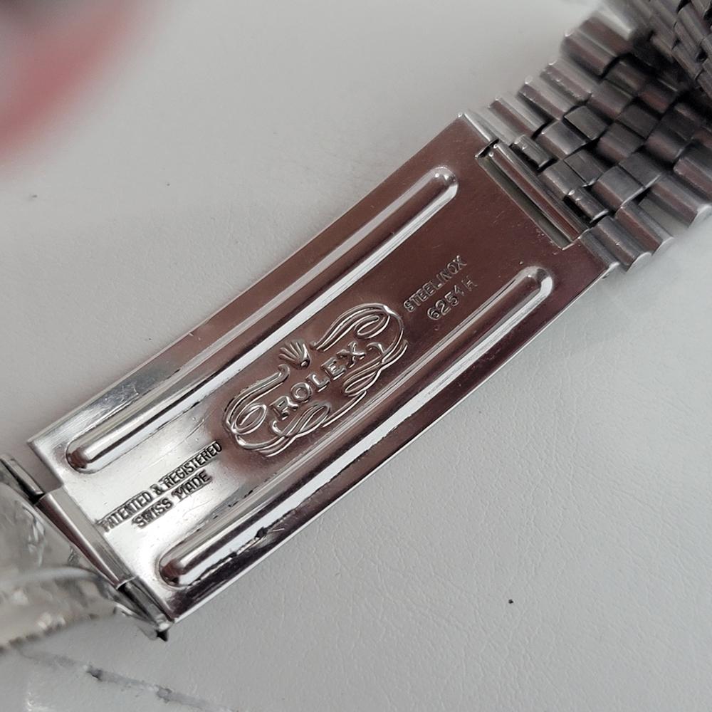 Rolex Oyster Datejust 1601 36mm 18k Gold SS Mens 1970s Automatic Original RA595 en vente 5
