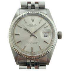 Rolex Oyster Datejust 1601 36mm 18k Gold SS Mens 1970s Automatic Original RA595