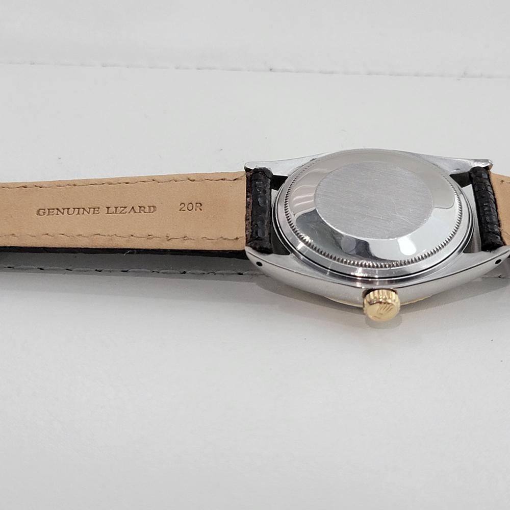 Rolex Oyster Datejust 1601 36mm 18k Gold SS Mens Automatic 1960s Vintage RA560B en vente 6