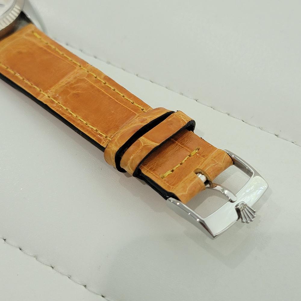 Rolex Oyster Datejust 1601 36mm 18k Gold SS Mens Automatic 1960s Vintage RA560B For Sale 4