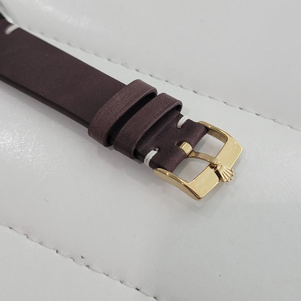 Rolex Oyster Datejust 1601 36mm 18k Gold SS Mens Automatic 1960s Vintage RA593B For Sale 4