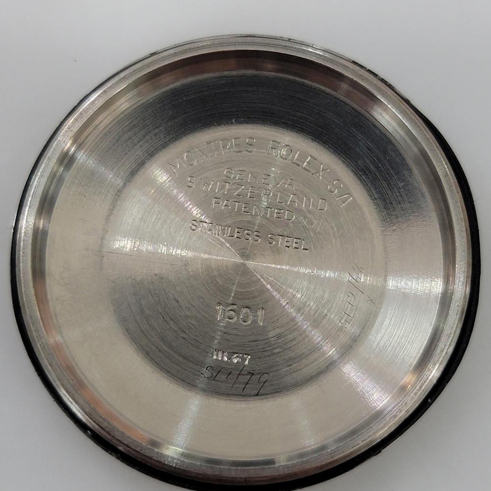 Rolex Oyster Datejust 1601 36mm 18k W Gold SS 1960s Herren Vintage Automatik RA621 im Angebot 10