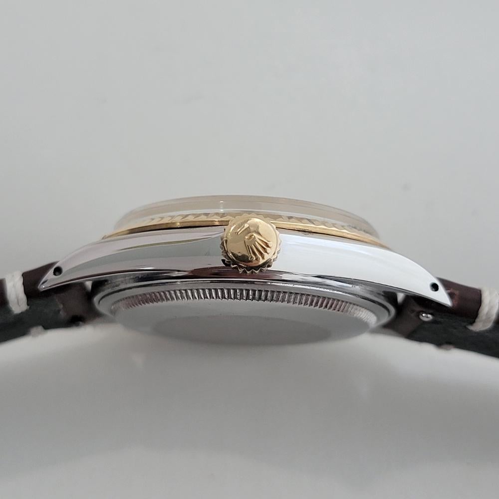 Rolex Oyster Datejust 16013 Uomo 36mm 18k SS 1980 Quadrante Computer Automatico RA617 in vendita 6