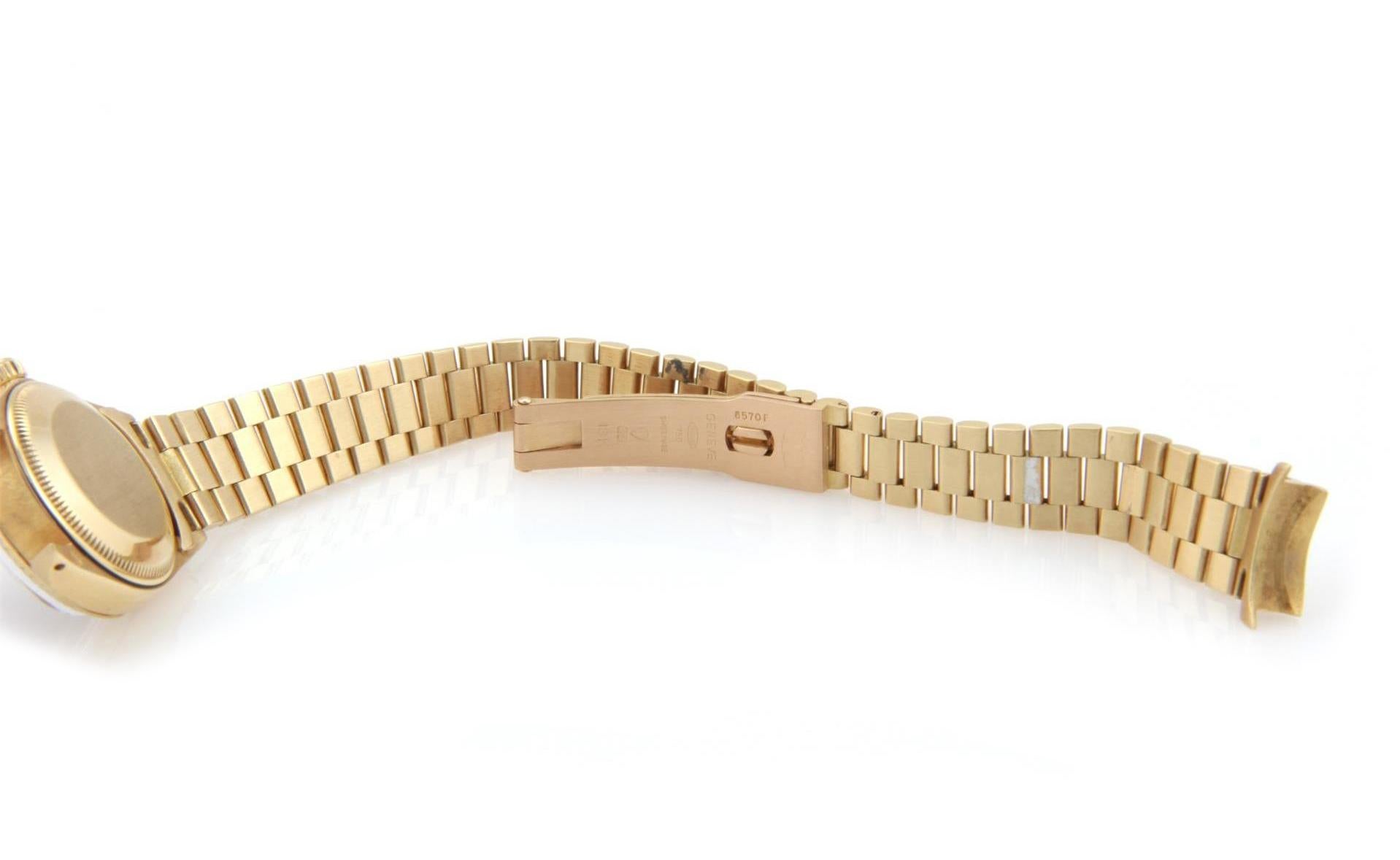 Moderne Rolex Montre-bracelet Oyster Datejust automatique en or 18 carats avec cadran noir, pour femmes 6917 en vente