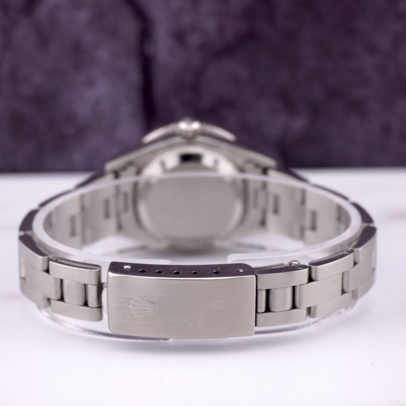 Rolex Oyster Datejust Damen 26mm Stahl Weißes Perlen Zifferblatt 1,50ct Diamanten 79160 1