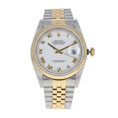 Rolex Oyster Datejust Men's Watch Stainless & 18k Gold Automatic 2Yr Wnty 16233