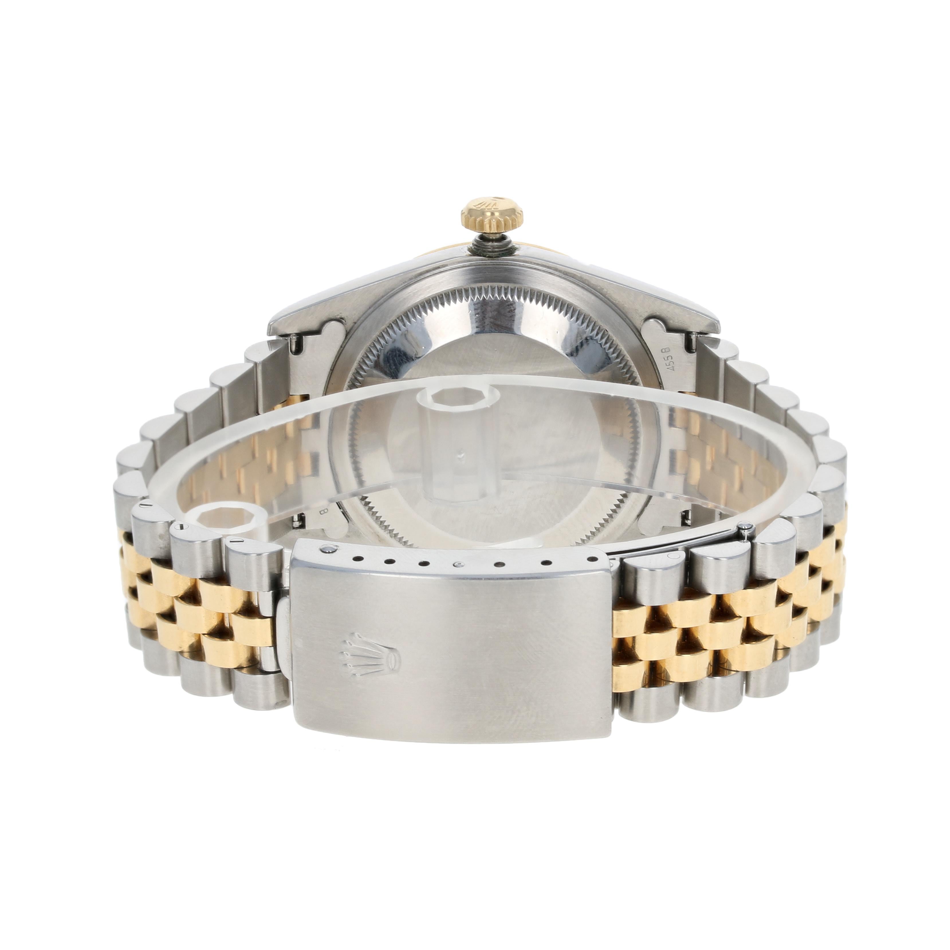 Rolex Oyster Datejust Men's Watch Stainless & 18k Gold Automatic 2Yr Wnty 16233 5