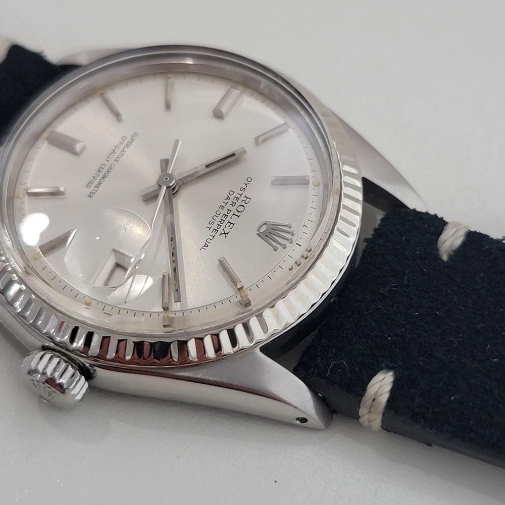 Rolex Oyster Datejust Ref 1601 36mm 18k Gold SS Mens 1970s Automatic RA595B For Sale 2