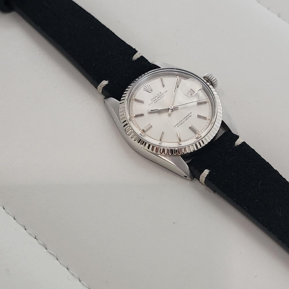Rolex Oyster Datejust Ref 1601 36mm 18k Gold SS Mens 1970s Automatic RA595B For Sale 3