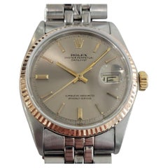 Rolex Oyster Datejust Ref 1601 36mm 18k Rose Gold SS Mens 1970s Automatic RA626