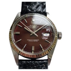 Rolex Oyster Datejust Ref 1601 36mm 18k SS 1970s Mens Vintage Automatic RA620B