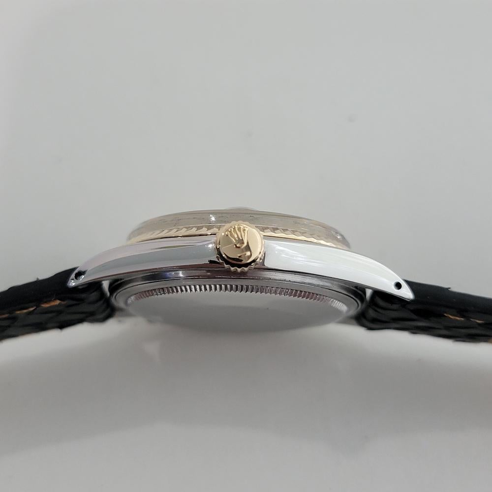 Rolex Oyster Datejust Ref 1601 36mm 18k SS Mens 1970s Vintage Automatic RA591B For Sale 5
