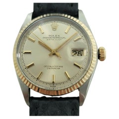 Rolex Oyster Datejust Ref 1601 36mm 18k SS Mens 1970s Vintage Automatic RA591B