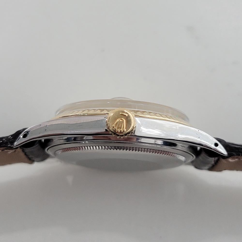 Rolex Oyster Datejust Ref 1601 36mm 18k SS Mens 1970s Vintage Automatic RA592 For Sale 5