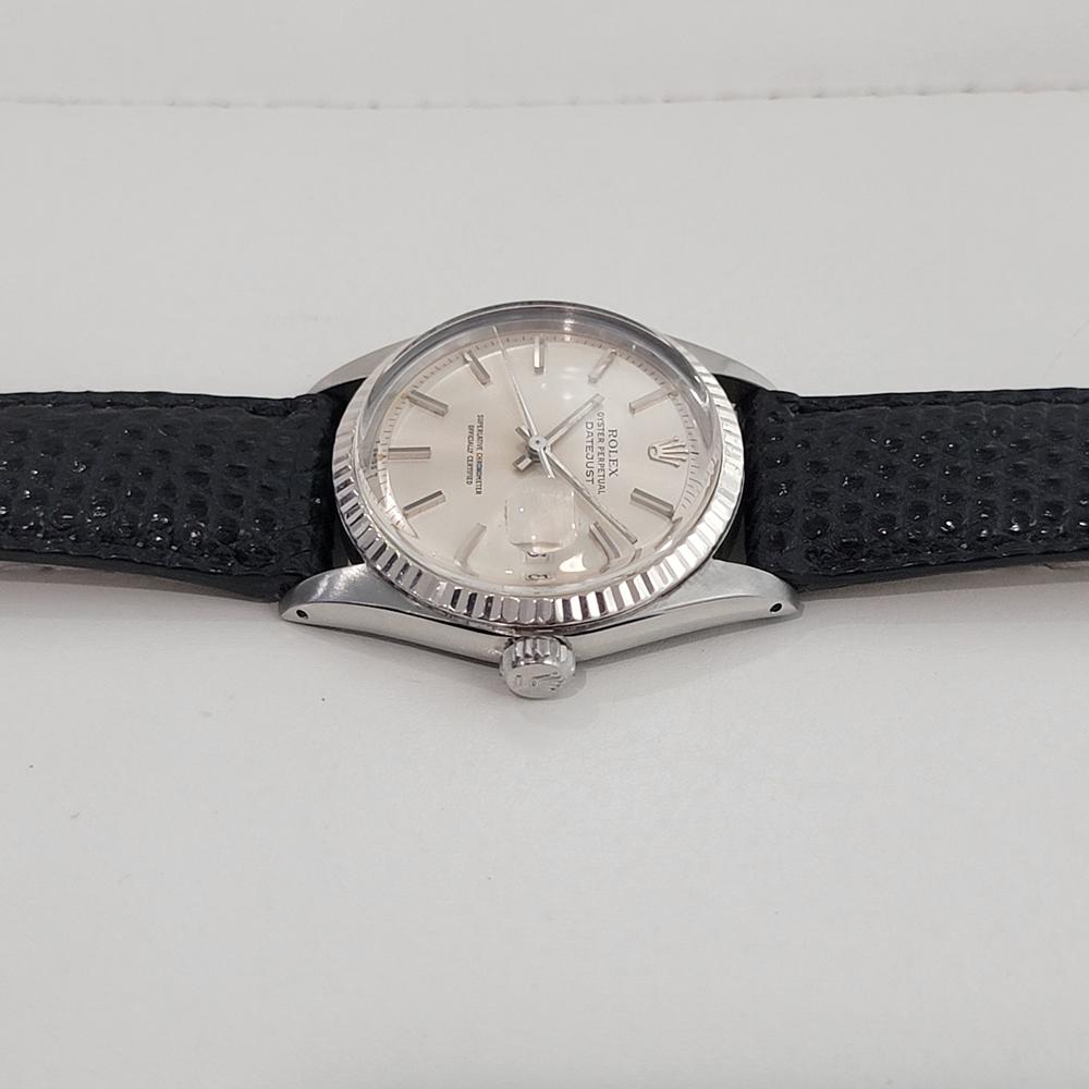 Rolex Oyster Datejust Ref 1601 36mm 18k SS Mens 1970s Vintage Automatic RA594 en venta 1
