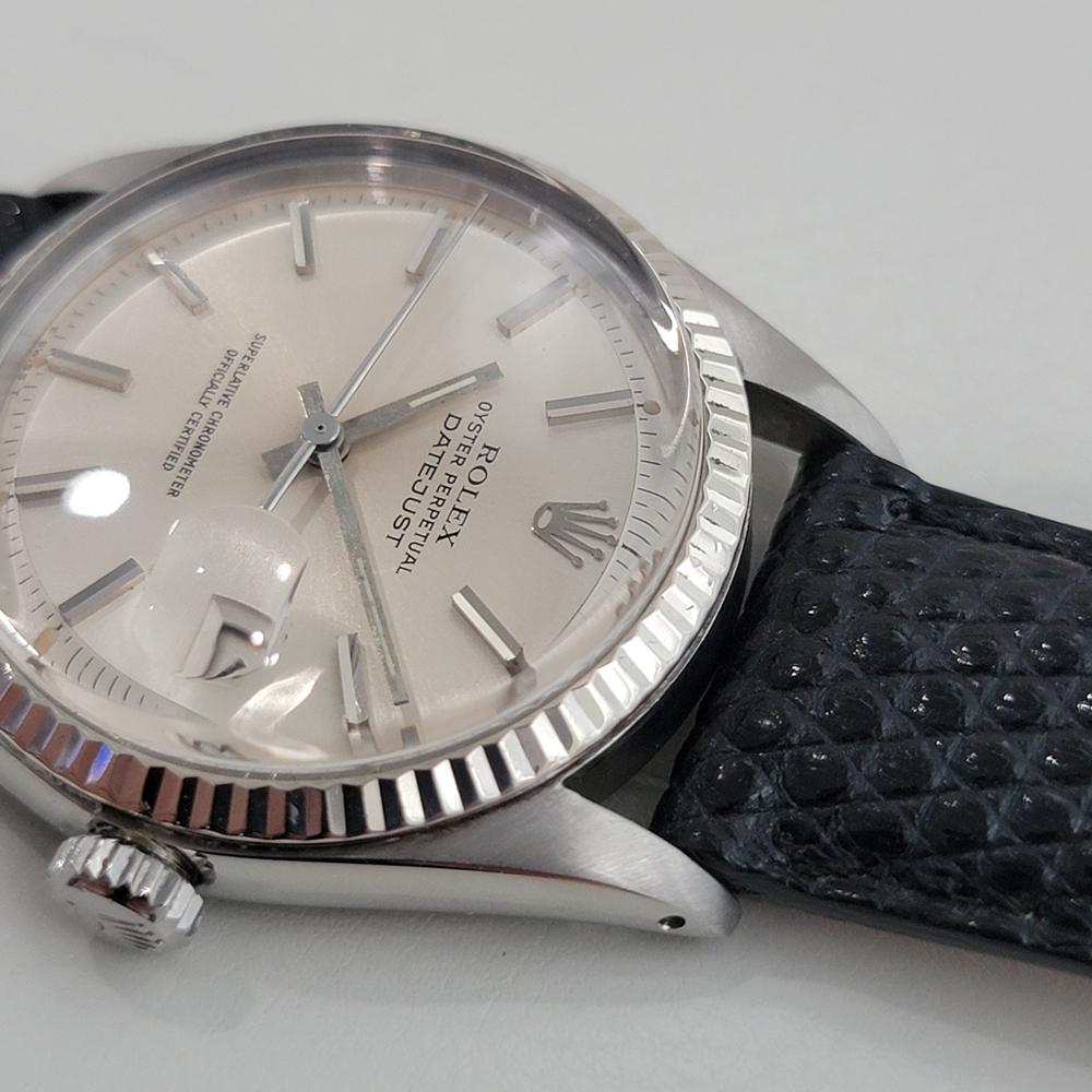 Rolex Oyster Datejust Ref 1601 36mm 18k SS Mens 1970s Vintage Automatic RA594 en venta 2