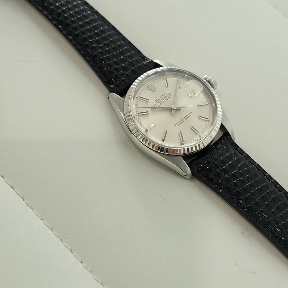 Rolex Oyster Datejust Ref 1601 36mm 18k SS Mens 1970s Vintage Automatic RA594 en venta 3