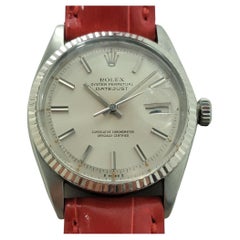Rolex Oyster Datejust Ref 1601 36mm 18k SS Mens 1970s Vintage Automatic RA594