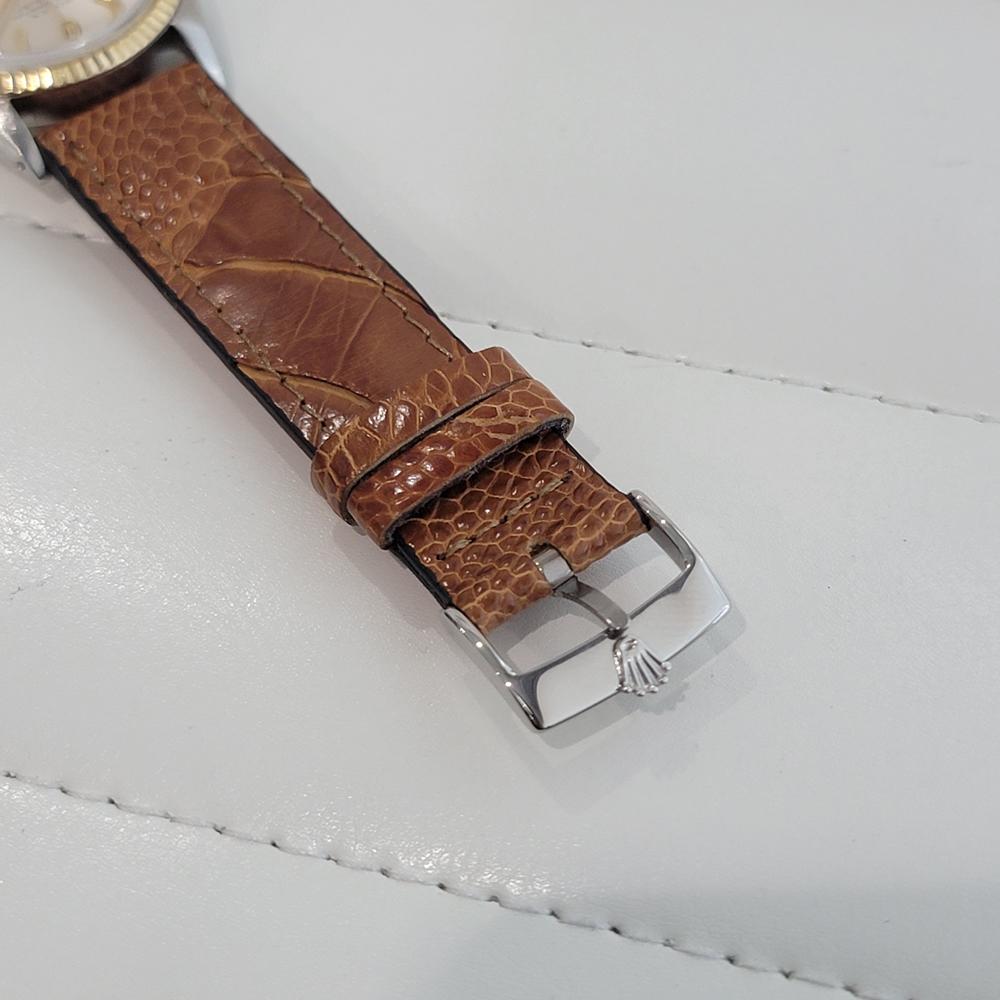 Rolex Oyster Datejust Ref 1601 36mm 18k SS Herren 1970er Vintage Automatik RA671 im Angebot 5