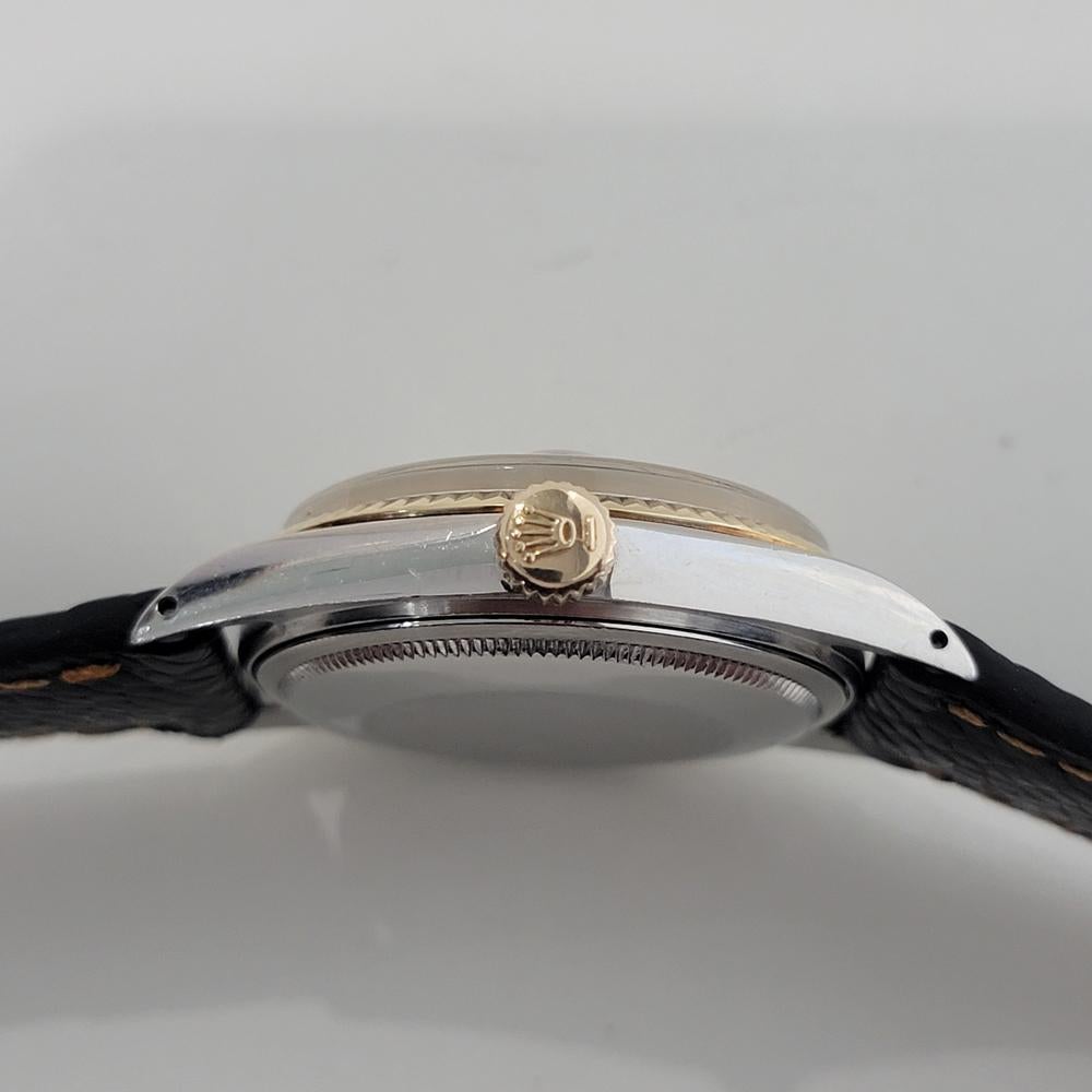 Rolex Oyster Datejust Ref 1601 36mm 18k SS Herren 1970er Vintage Automatik RA671 im Angebot 6