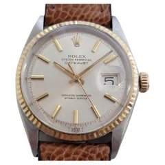 Rolex Oyster Datejust Ref 1601 36mm 18k SS Herren 1970er Vintage Automatik RA671