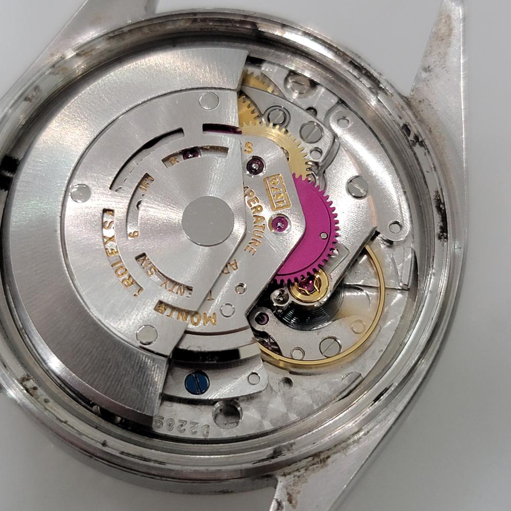 Rolex Oyster Datejust Ref 1601 36mm 18k W Gold SS 1960s Herren Automatik RA621B im Angebot 8