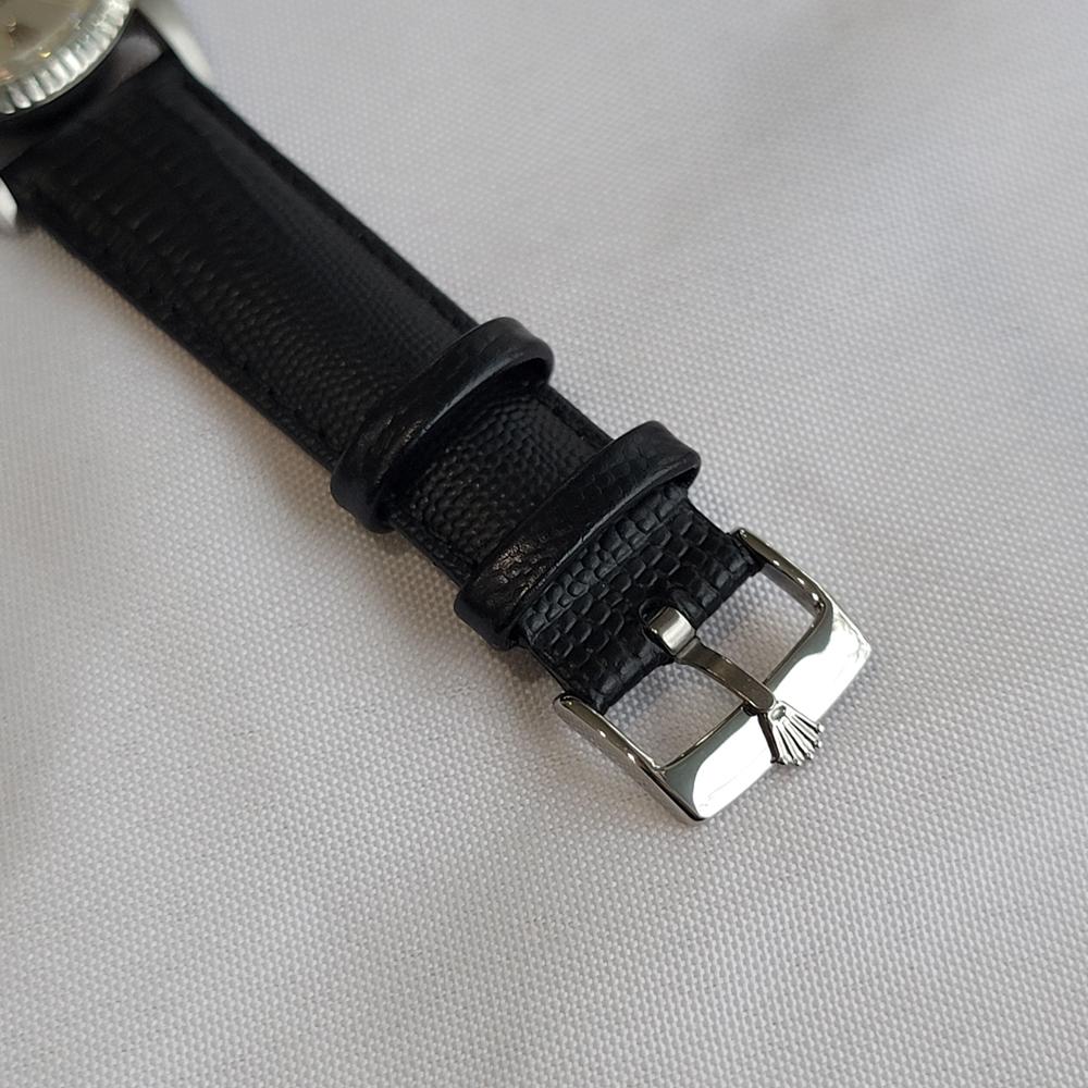 Rolex Oyster Datejust Ref 1601 36mm 18k W Gold SS 1960s Herren Automatik RA621B im Angebot 5