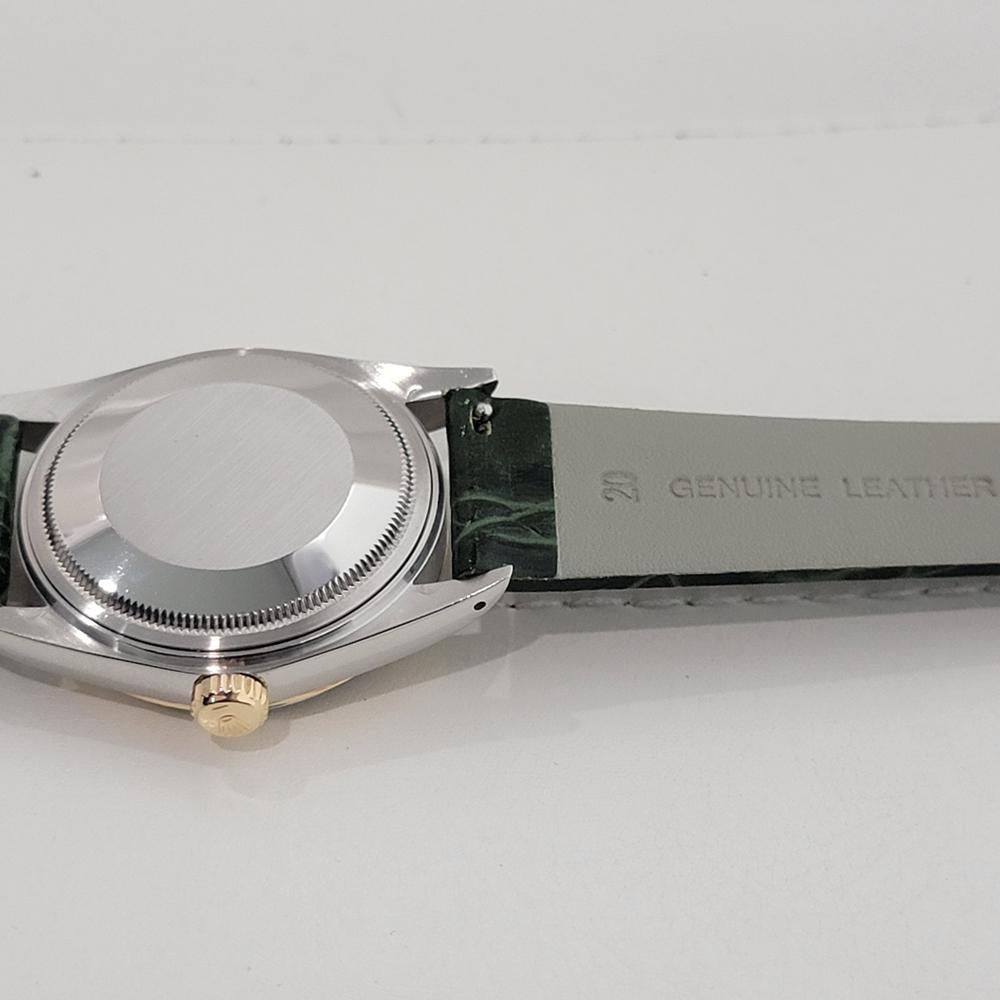 Rolex Oyster Datejust Ref 16013 36mm Herren 18k SS Automatik 1980er Jahre Schweizer RA399G im Angebot 7
