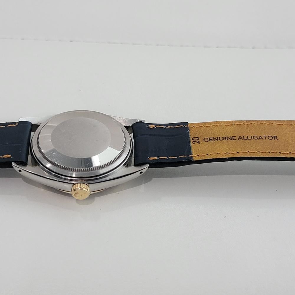 Rolex Oyster Datejust Ref 16013 Mens 36mm 18k SS 1970s Automatic Swiss RA558 For Sale 6