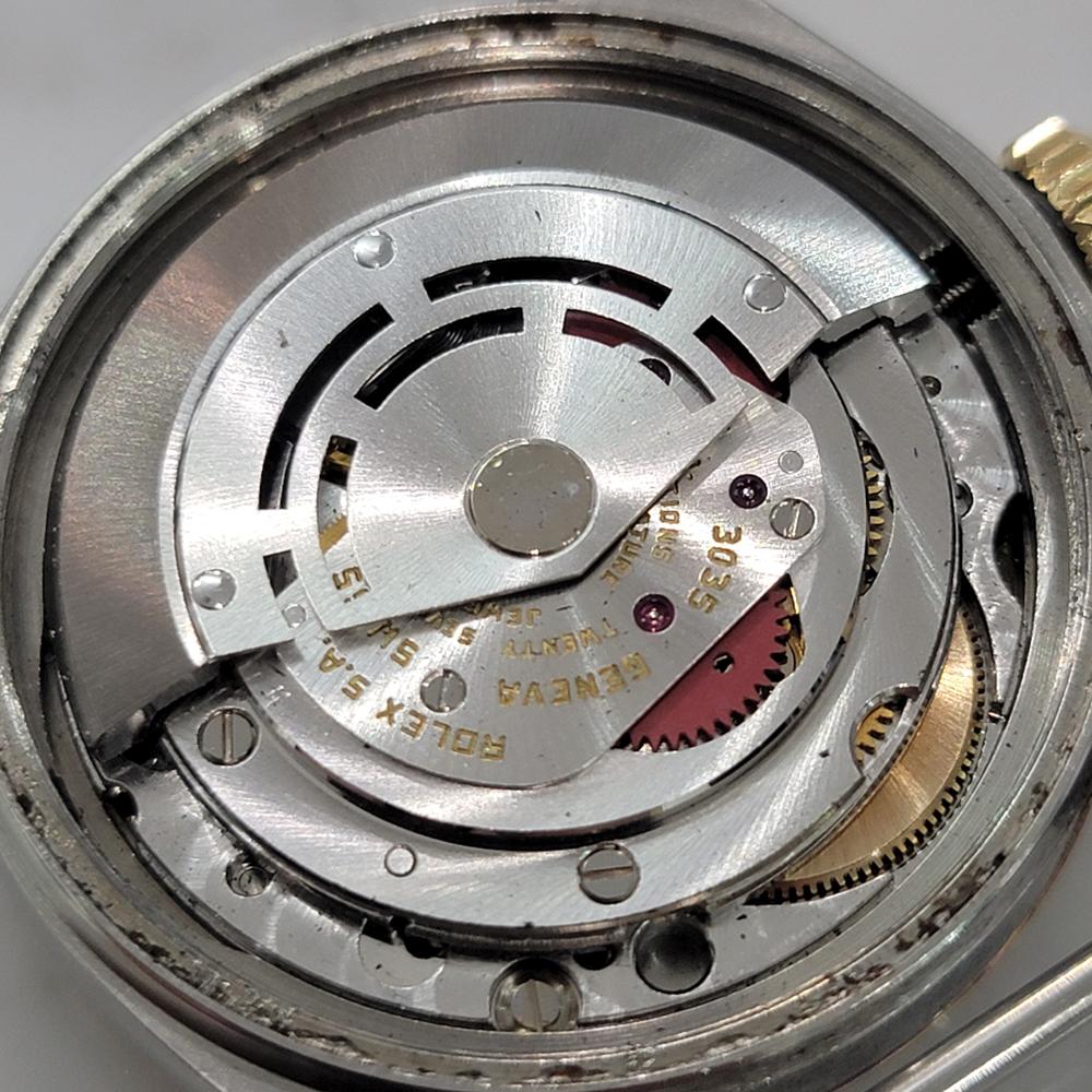 Rolex Oyster Datejust Ref 16013 Mens 36mm 18k SS 1970s Automatic Swiss RA558 For Sale 7