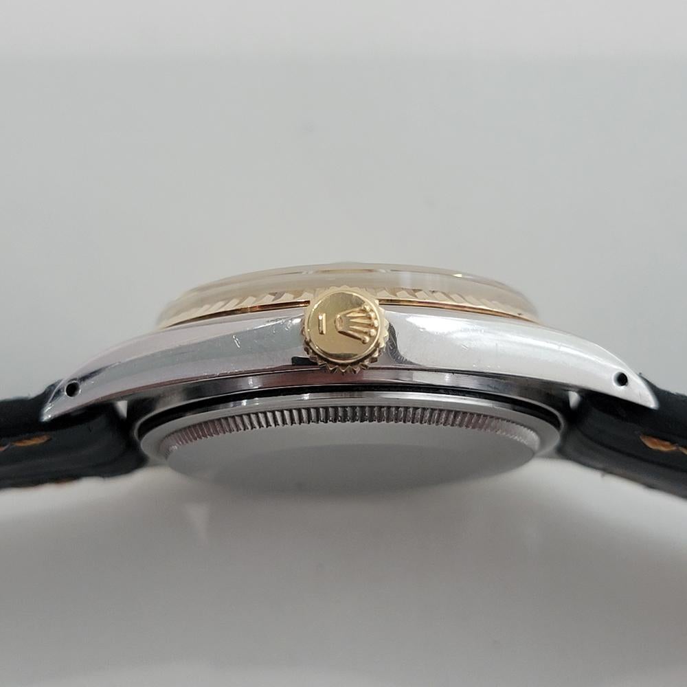 Rolex Oyster Datejust Ref 16013 Mens 36mm 18k SS 1970s Automatic Swiss RA558 For Sale 5
