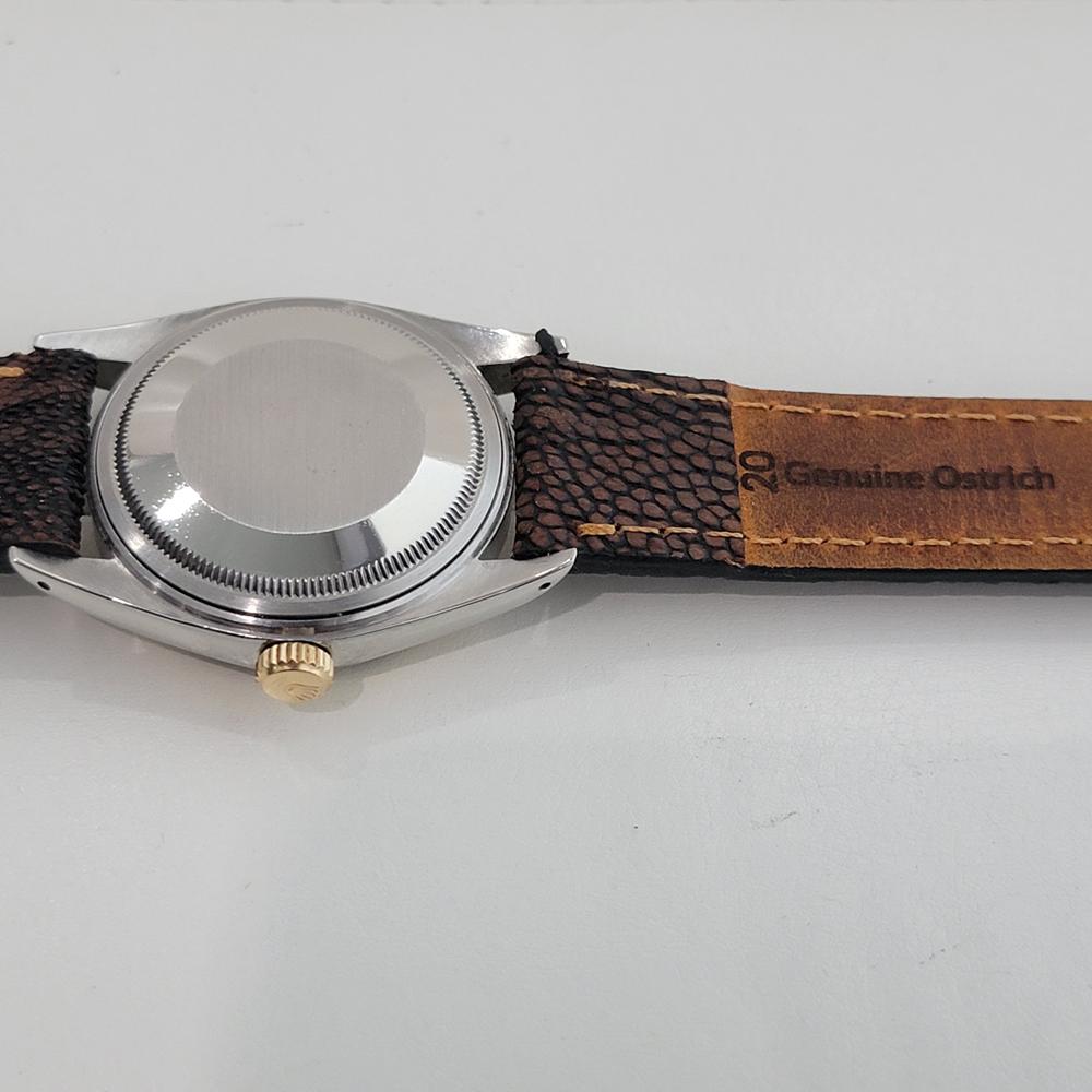 Rolex Oyster Datejust Ref 16013 Mens 36mm 18k SS 1970s Vintage Automatic RA615 en vente 6