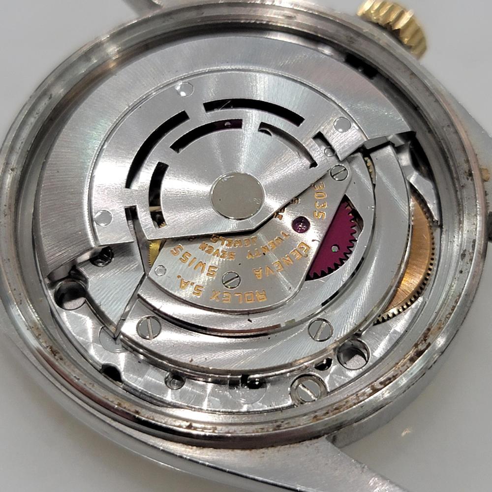 Rolex Oyster Datejust Ref 16013 Mens 36mm 18k SS 1970s Vintage Automatic RA615 en vente 7