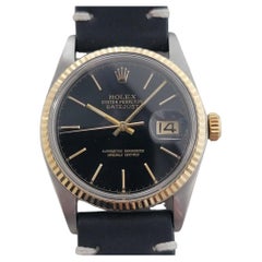 Rolex Oyster Datejust Ref 16013 Mens 36mm 18k SS 1980s Vintage Automatic RA523B