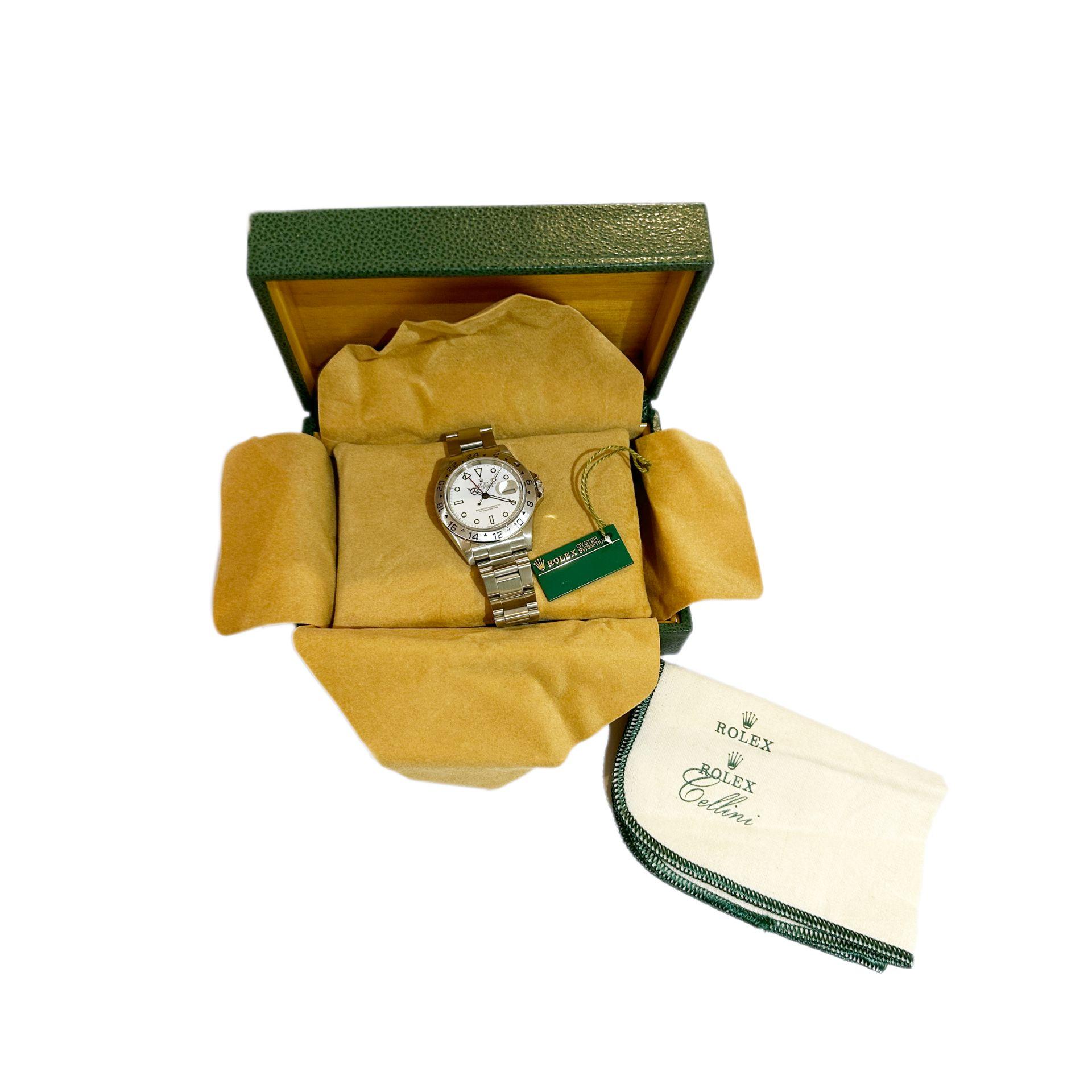 Rolex Oyster Explorer II 42mm White Dial Automatic Men's Watch - 16570 For Sale 12
