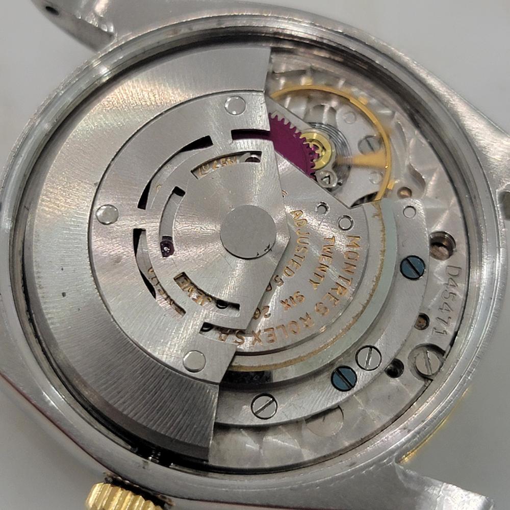Rolex Oyster Perpetual 1002 34mm Mens 14k SS Automatic 1960s All Original RA570 For Sale 8