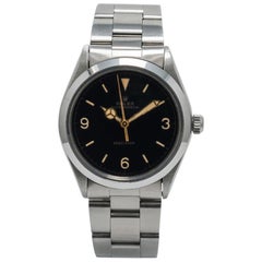Vintage Rolex Oyster Perpetual 1002, Black Dial, Certified and Warranty