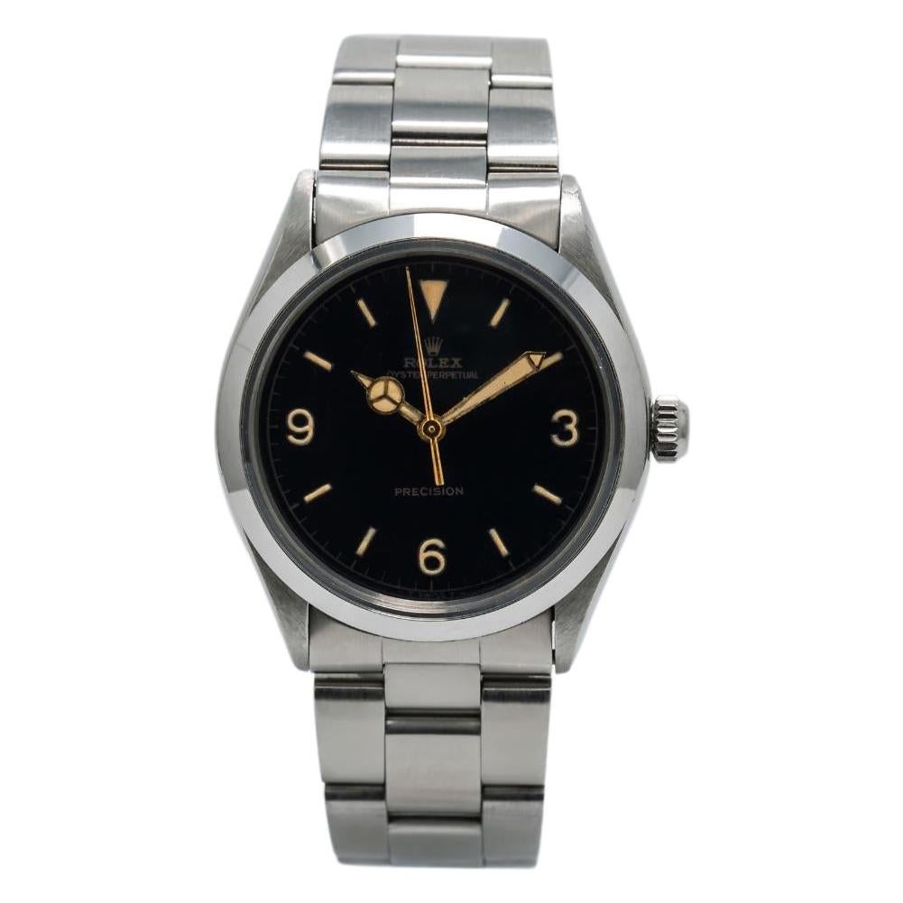 Rolex Oyster Perpetual 1002, Black Dial, Certified and Warranty For Sale