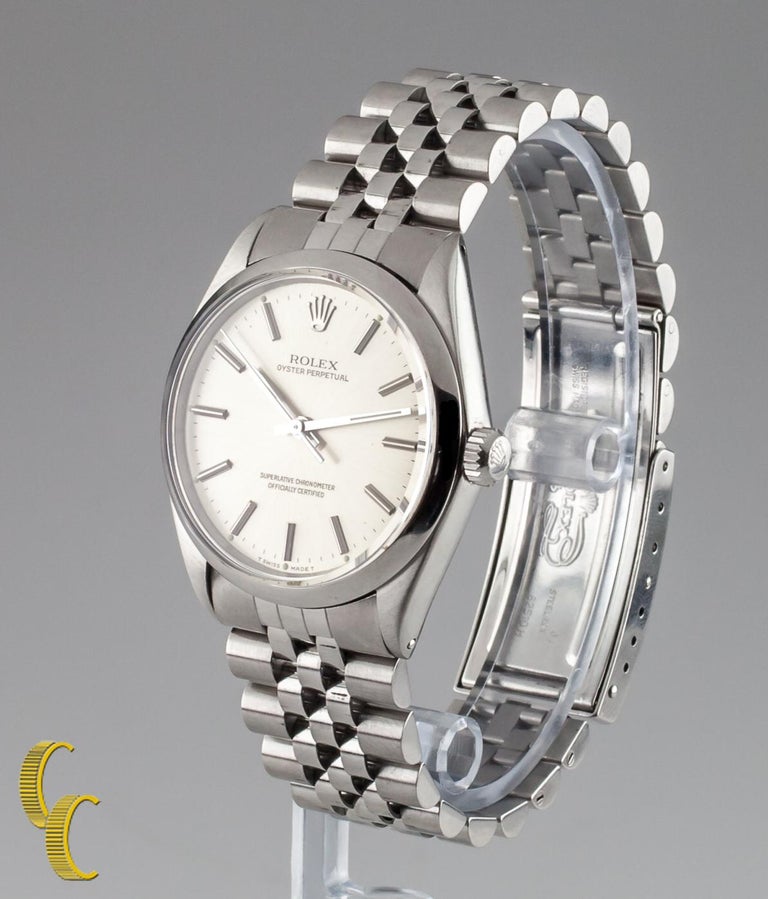 Rolex Oyster Perpetual 1002 Men's Stainless Steel Automatic Watch