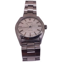 Rolex Oyster Perpetual 1002, Silver Dial, Certified and Warranty