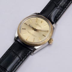 Rolex Oyster Perpetual 1005/3 Champagner Zifferblatt Herrenuhr Box Papiere