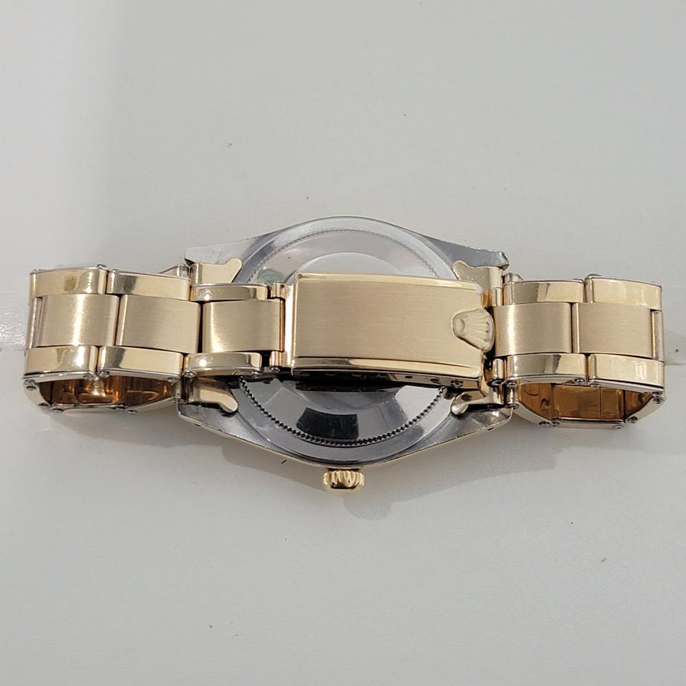 Rolex Oyster Perpetual 1014 34mm Gold gekappt Herren Automatik 1960er Jahre Vintage RA541 im Angebot 7