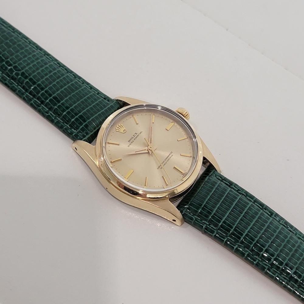 Rolex Oyster Perpetual 1014 34mm Gold Capped Mens Automatic 1960s Vintage RA541 en venta 2