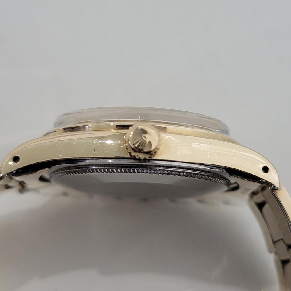 Rolex Oyster Perpetual 1014 34mm Gold gekappt Herren Automatik 1960er Jahre Vintage RA541 im Angebot 4