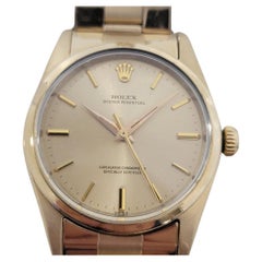 Rolex Oyster Perpetual 1014 34mm Gold Capped Mens Automatic 1960s Vintage RA541
