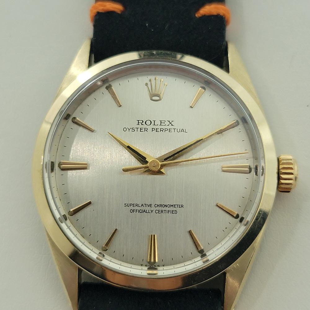 Vintage classique, Rolex Oyster Perpetual Ref.1024 pour homme, automatique avec couvercle en or, c.1960s, 