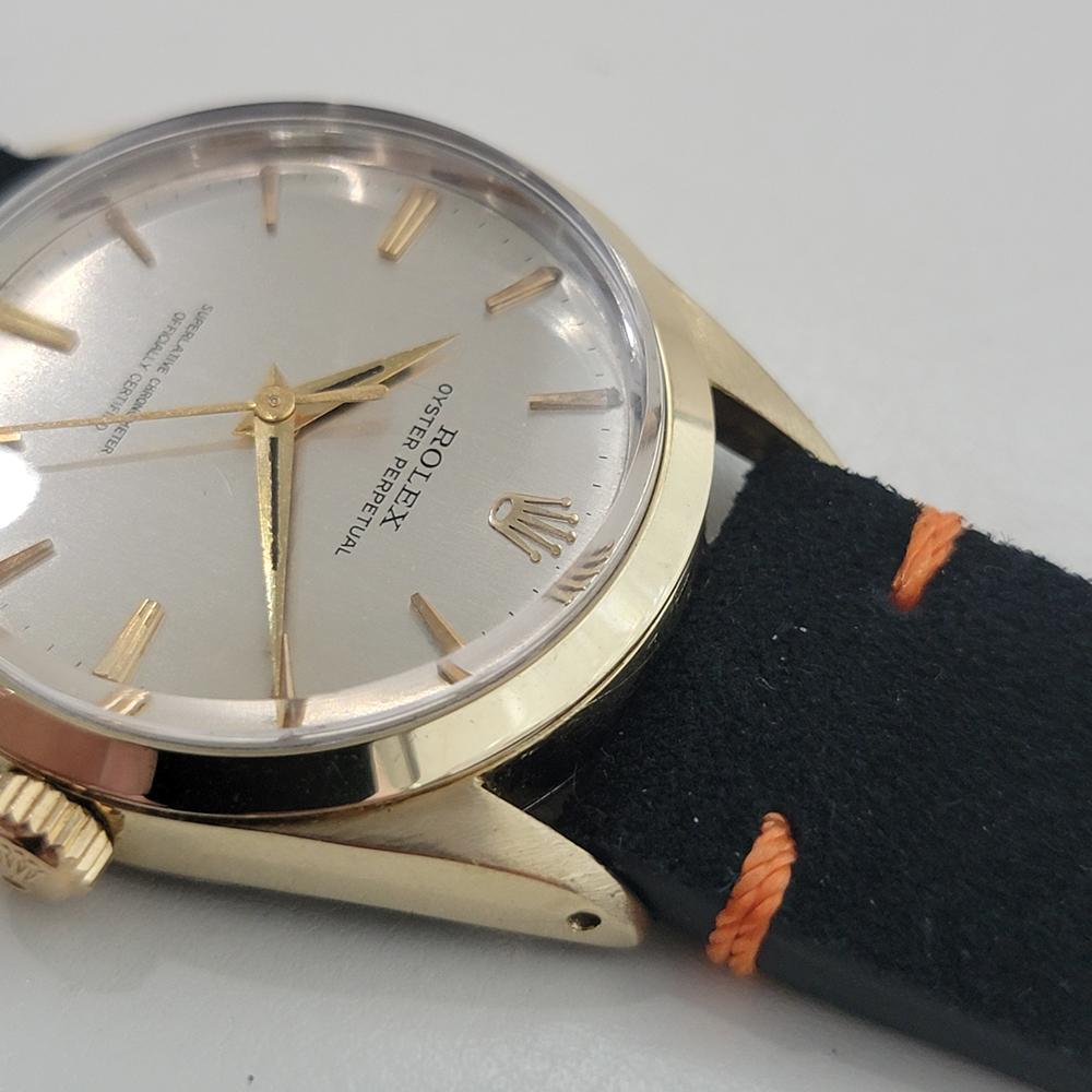 Rolex Oyster Perpetual 1024 34mm Gold Capped Mens Automatic 1960s Vintage RA584 en vente 2