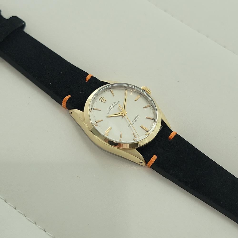 Rolex Oyster Perpetual 1024 34mm Gold Capped Mens Automatic 1960s Vintage RA584 en vente 3
