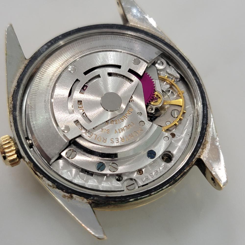 Rolex Oyster Perpetual 1024 34mm Gold Capped Mens Automatic 1970s Vintage RA584B For Sale 7
