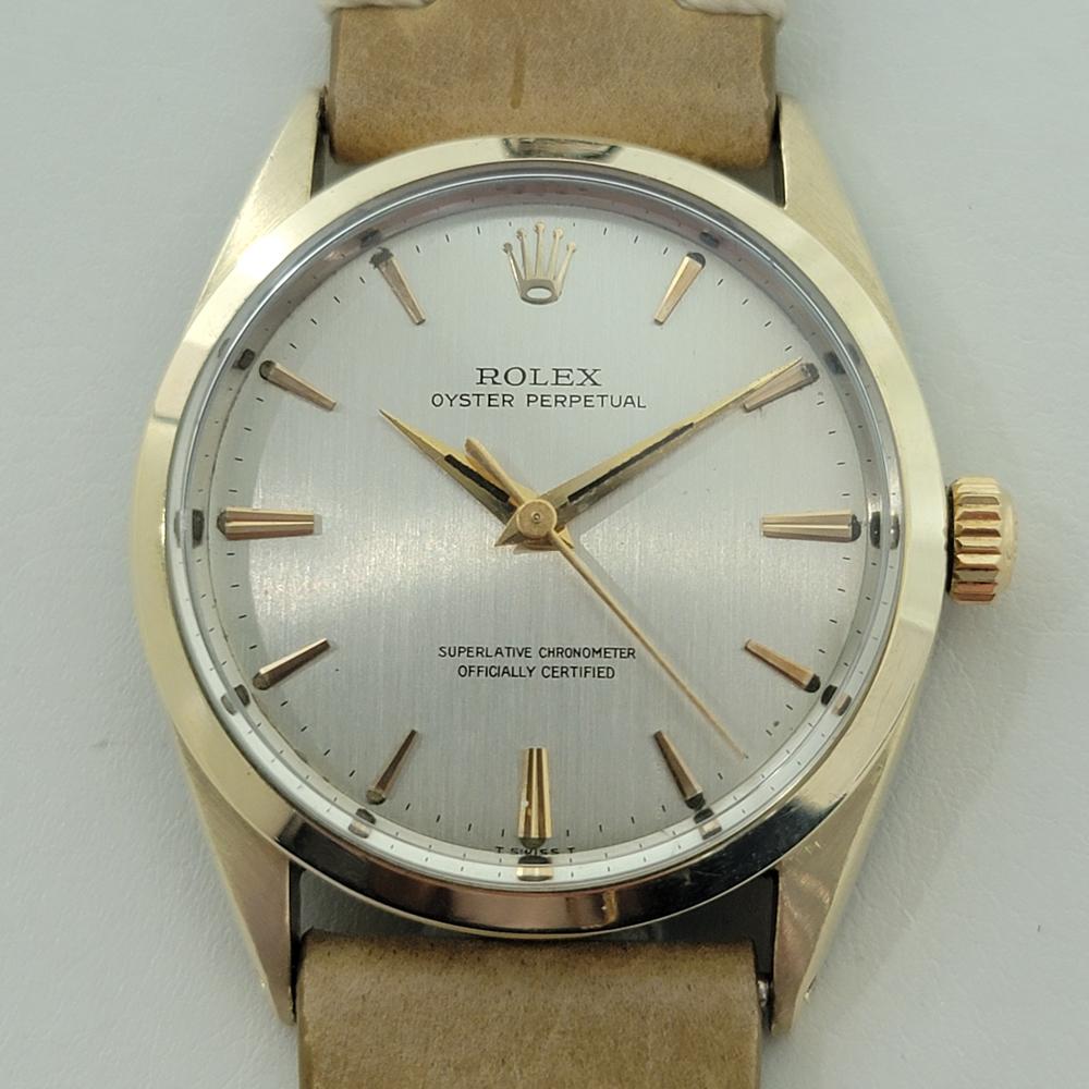 Luxurious classic, Men's Rolex Oyster Perpetual Ref.1024 gold-capped automatic, c.1960s, Rolex's 